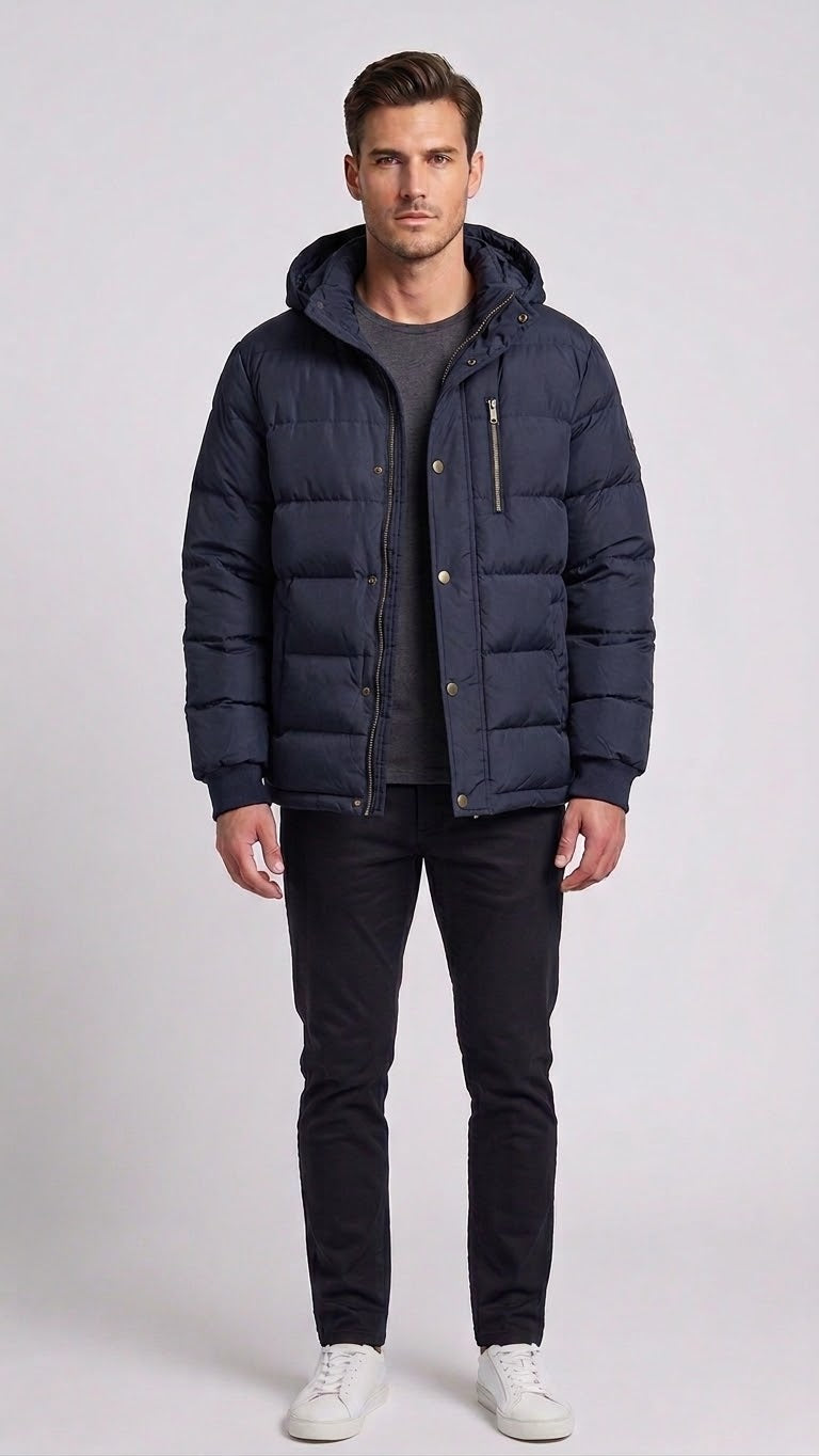 SZORY Men's Hooded Puffer Jacket