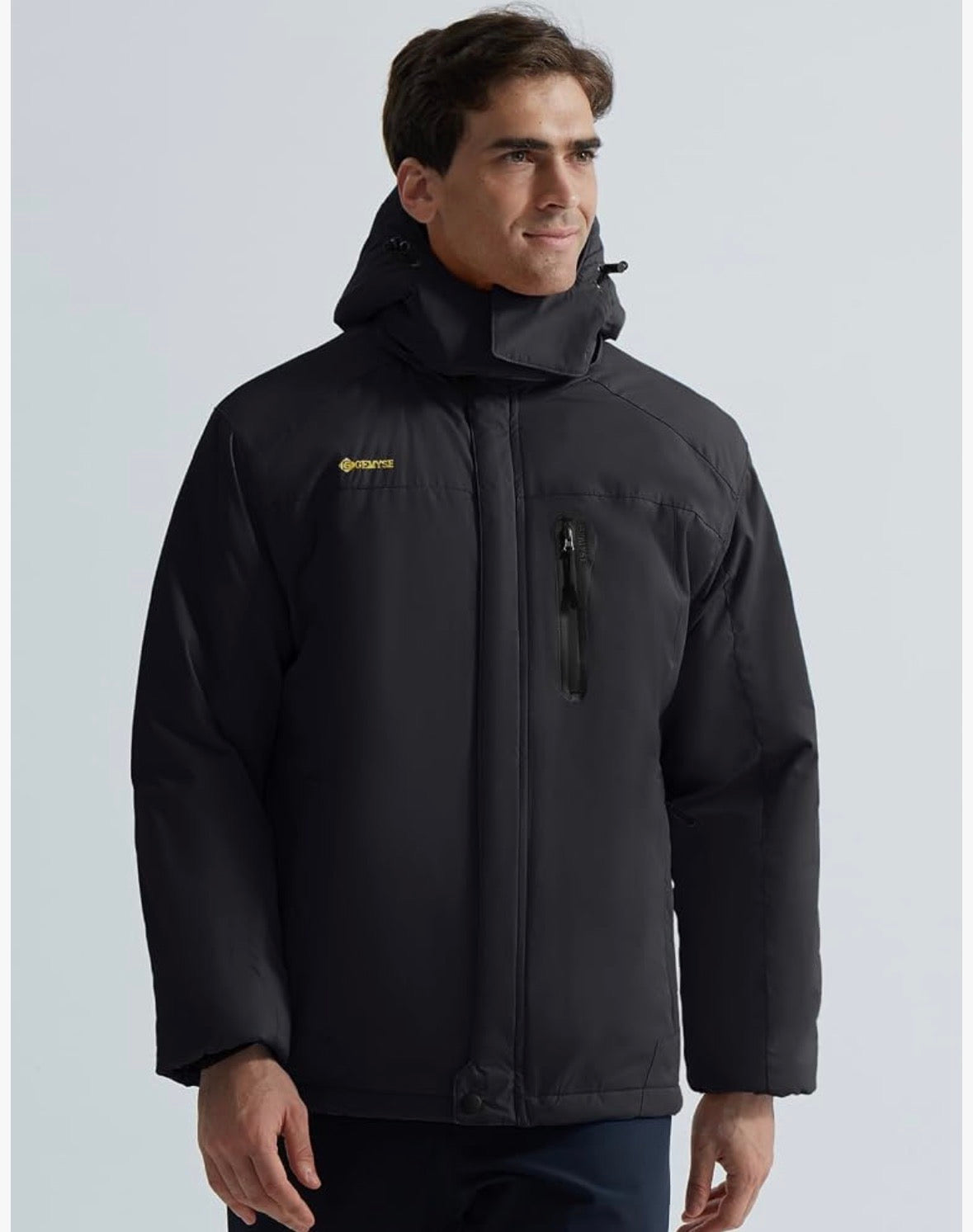 GEMYSE Men's Winter Ski Jacket – Waterproof & Windproof Snow Coat