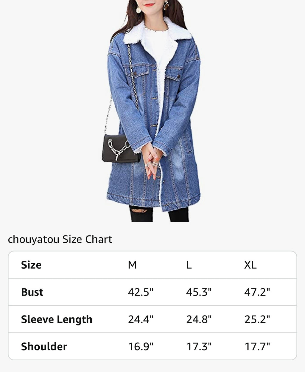 Cozy Oversized Sherpa-Lined Denim Coat