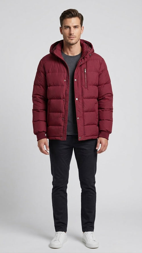 SZORY Men's Hooded Puffer Jacket